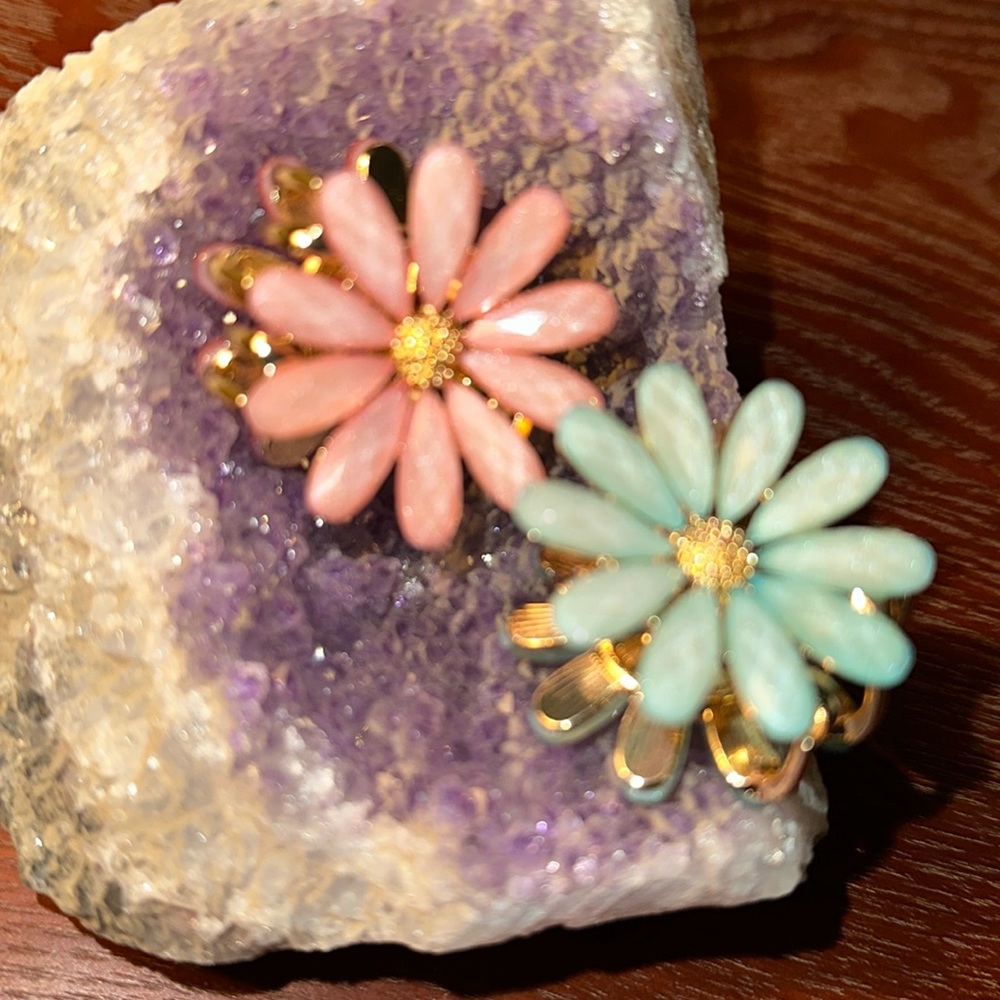 Floral Alligator Clips